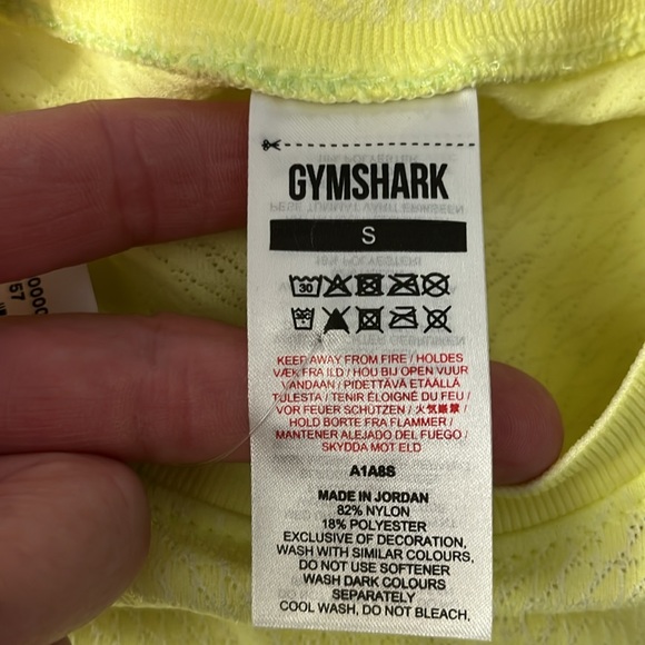 ✅✅GymShark APEX SEAMLESS TANK Firefly Green/white small - Picture 7 of 8